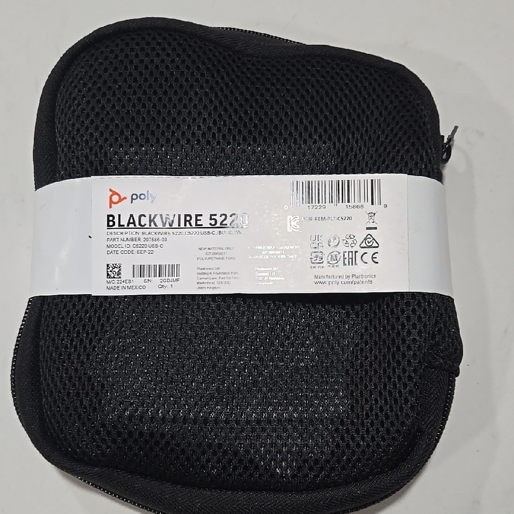 POL Blackwire 5220 Black Headset